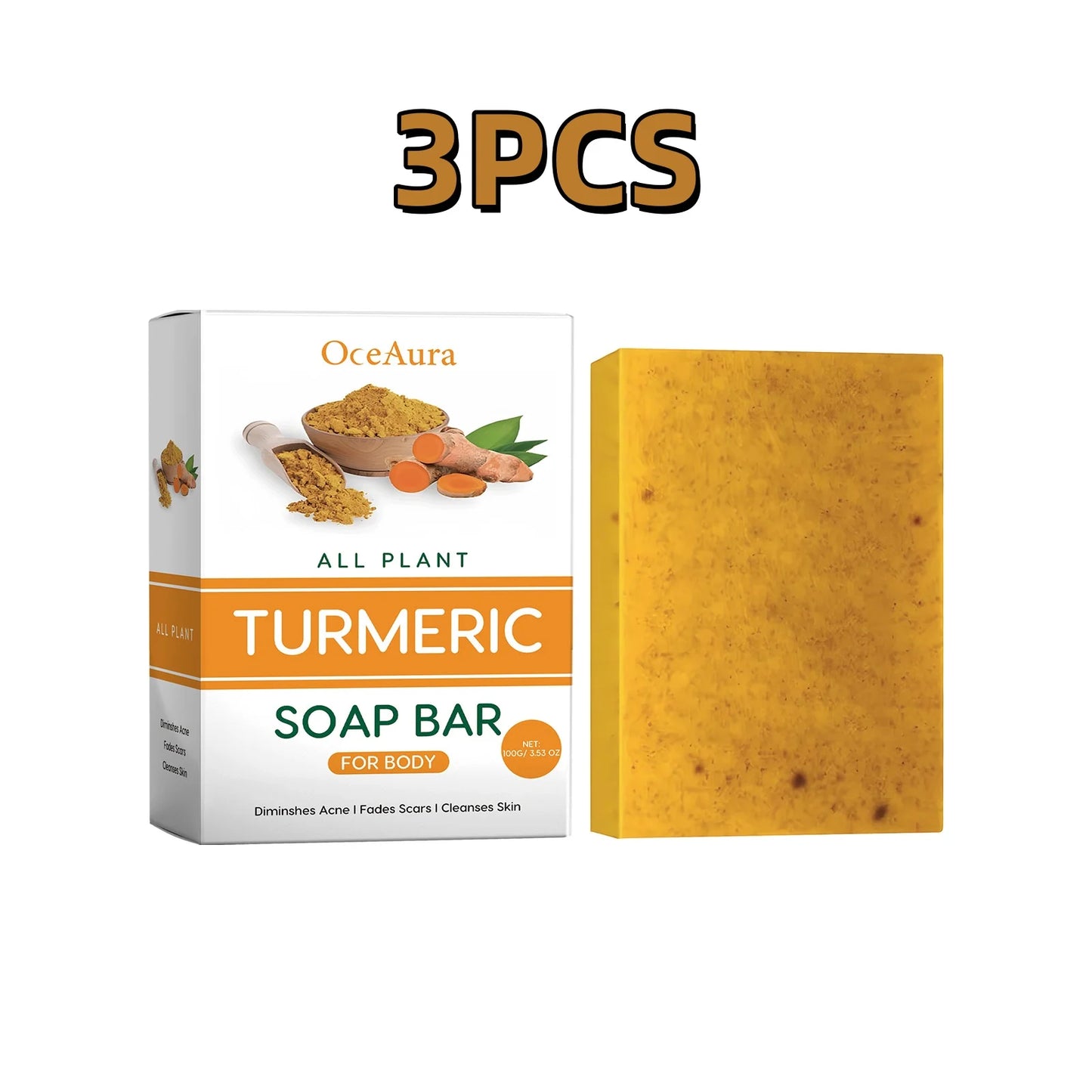 Soap OceAura Lemon Turmeric Kojic Acid for Dark Spots