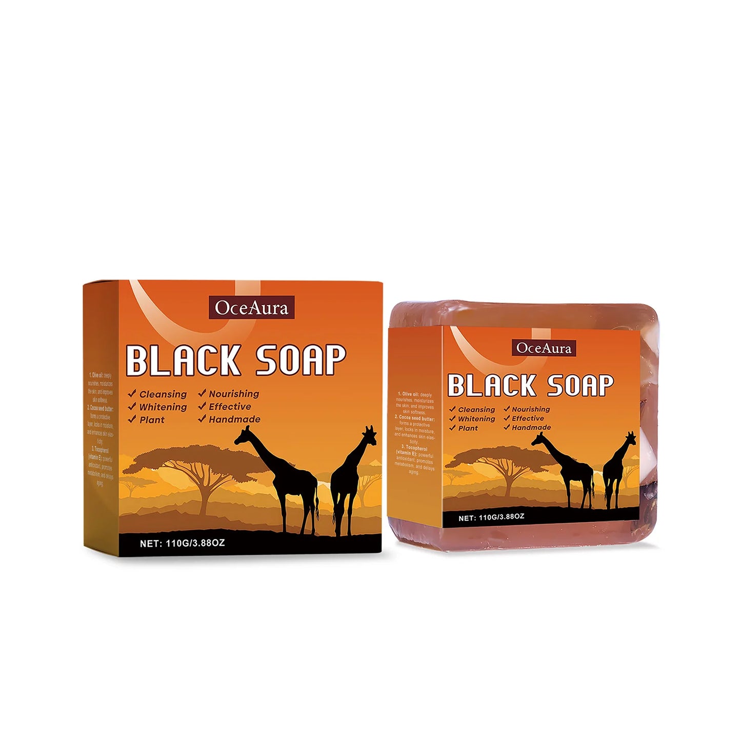 OceAura Body Cleaning Soap Moisturizing with Coconut Oil