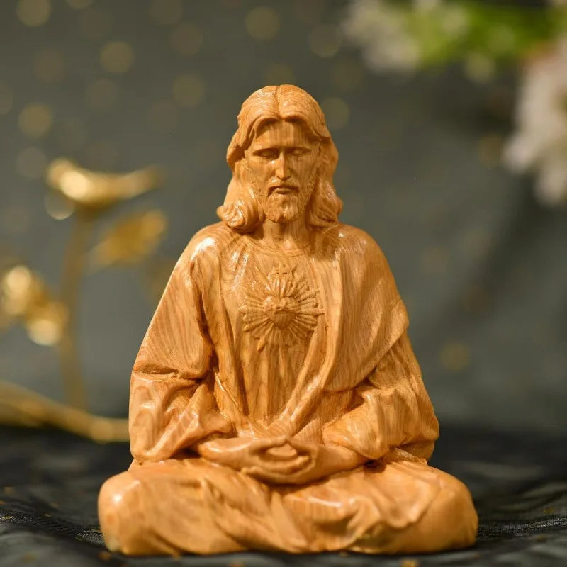 Statue Jesus Christ Contemplation Catholic Home Decor
