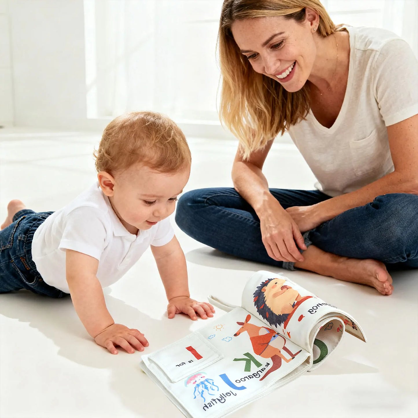 Soft Baby Book Interactive Teething Activity For Infants