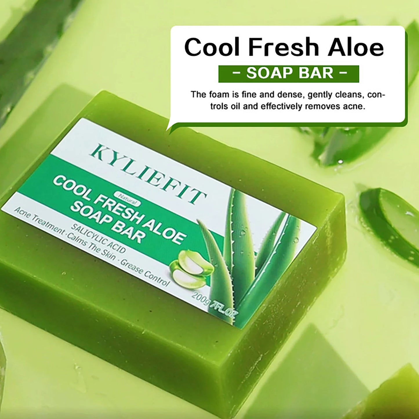 AILKE Aloe Vera Soap Bar, Brightening For All Skin Types