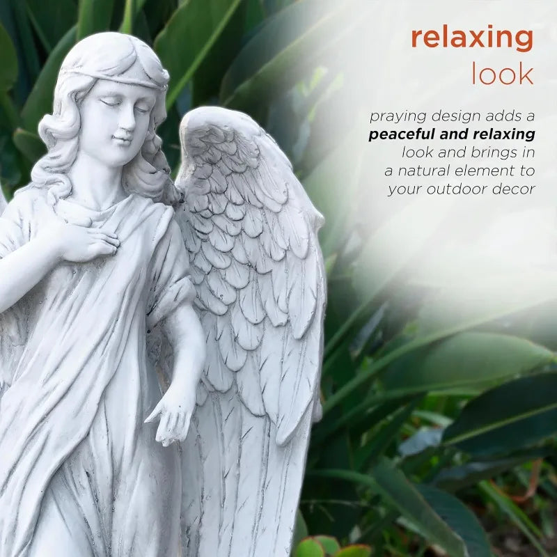 Angel Statue Indoor Outdoor Garden Decor Calming Guardian