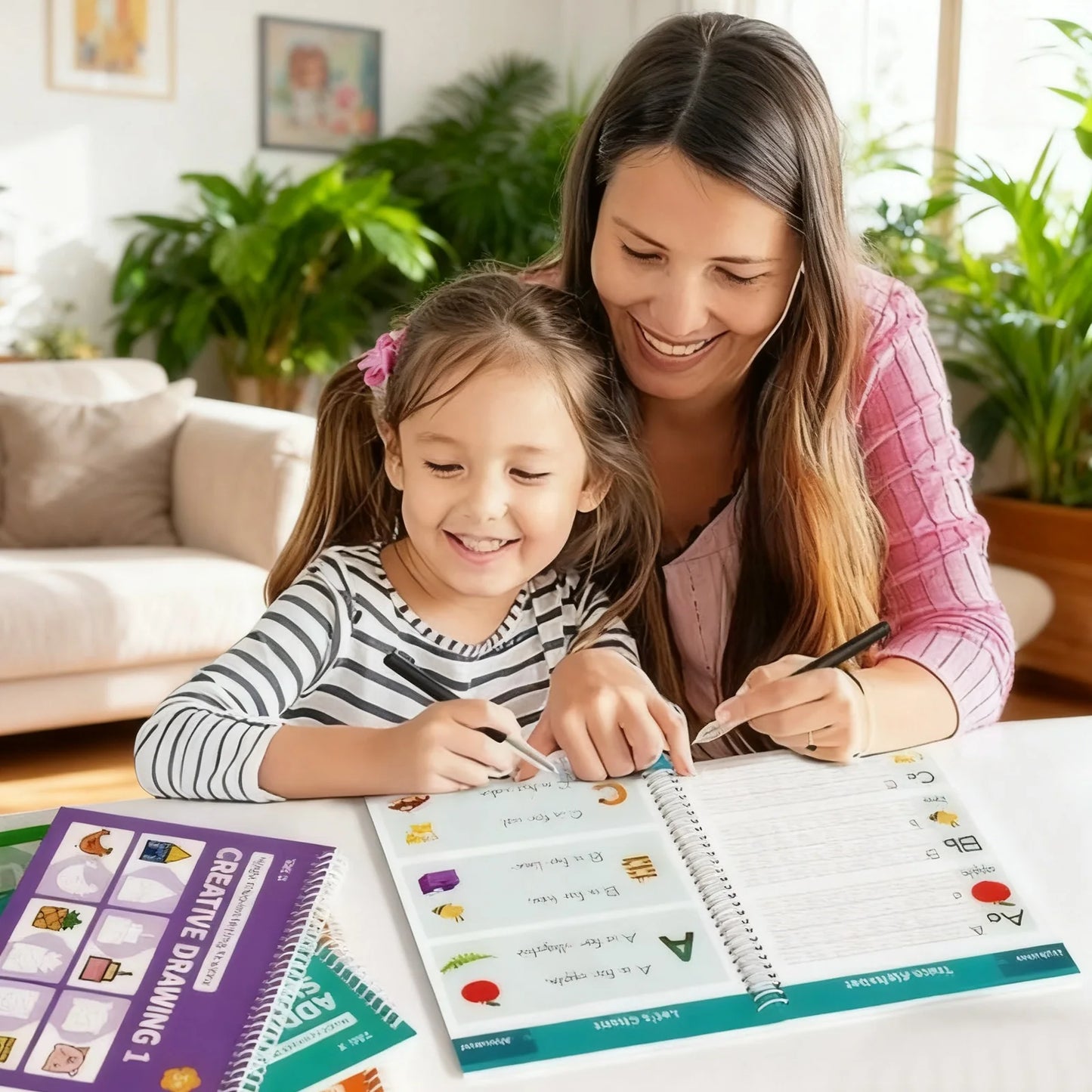 VAKIND Grooved Writing Practice Books for Preschoolers