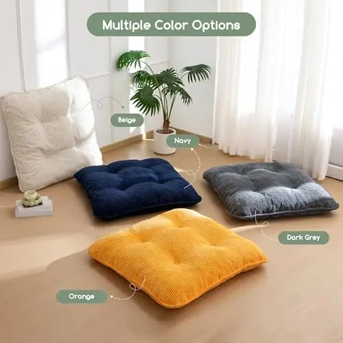 YTYIN Floor Pillow Washable High-Density Foam Cushion