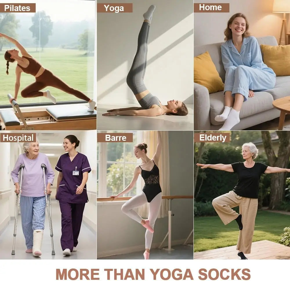 Yoga Socks Non Slip Grip For Women Premium Comfort