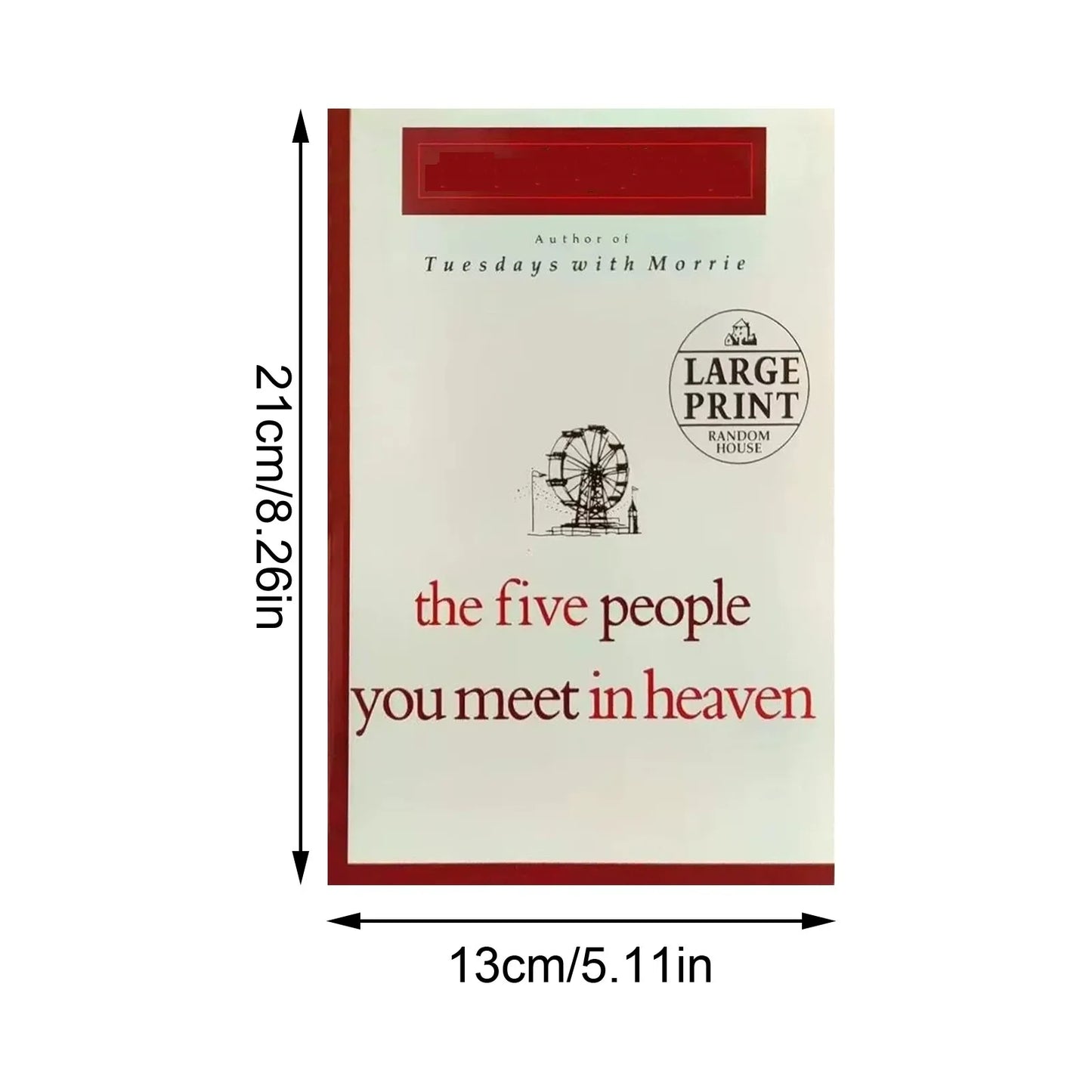 Book Paperback Mitch Albom Five People You Meet In Heaven