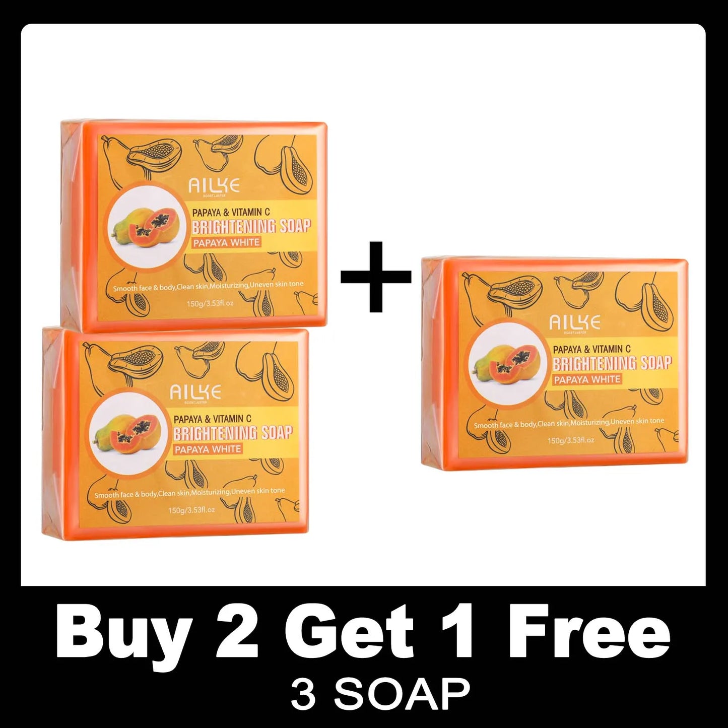 AILKE Natural Kojic Acid Soap for Hyperpigmentation and Brightening