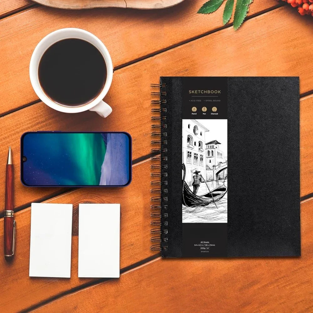 Sketchbook Hardcover 200GSM Paper For Mixed Media Art