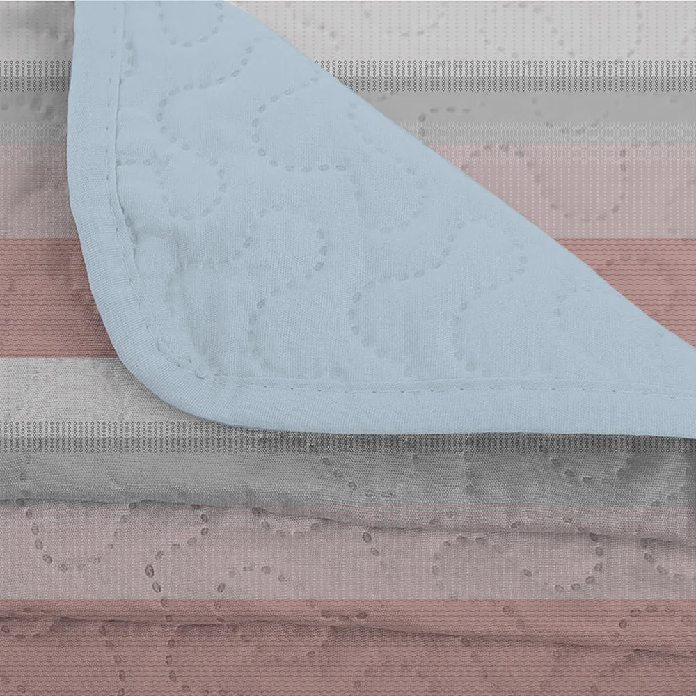 Quilt Set Geometric Stripes Bedding Collection For Everyday Use
