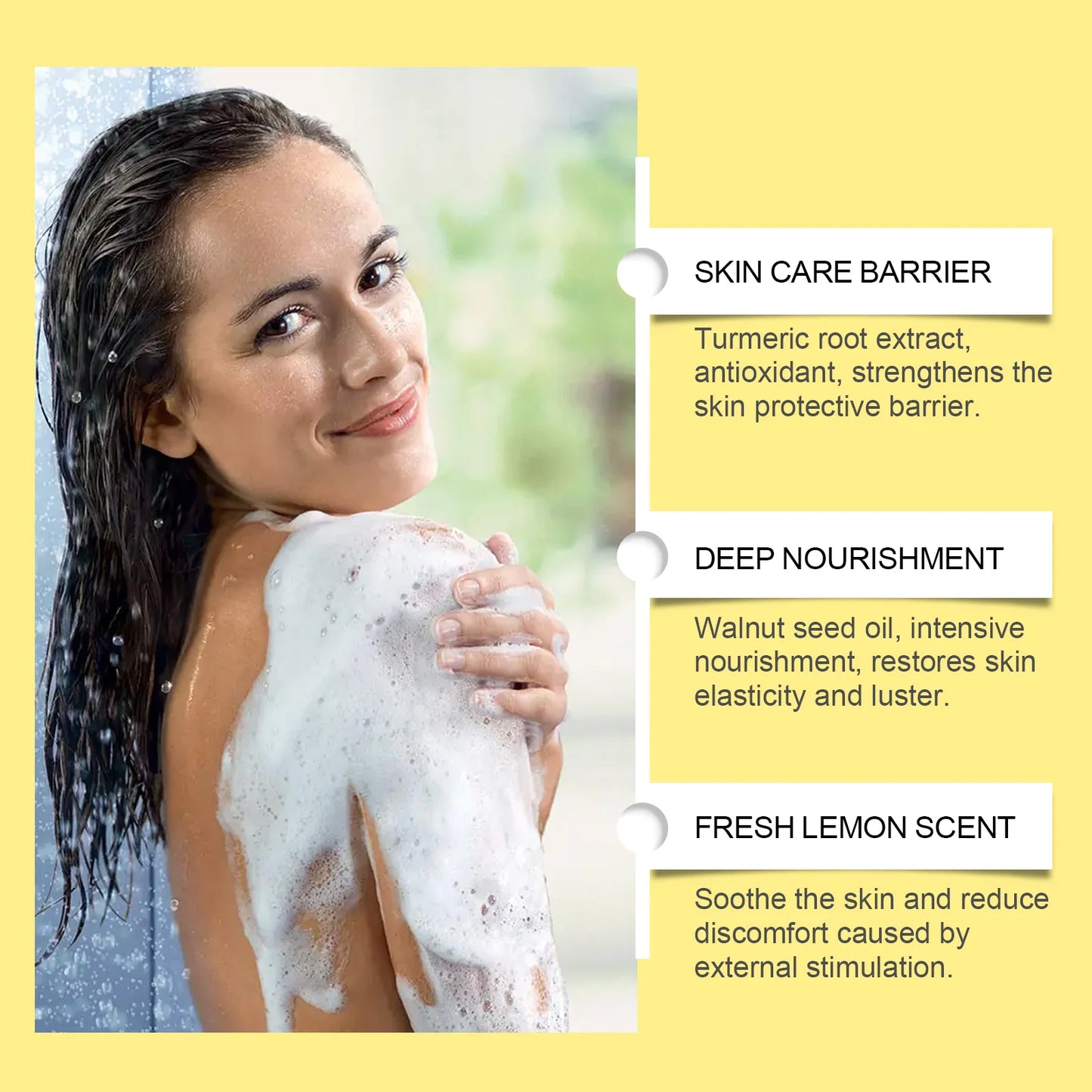 Soap OceAura Lemon Turmeric Kojic Acid for Dark Spots