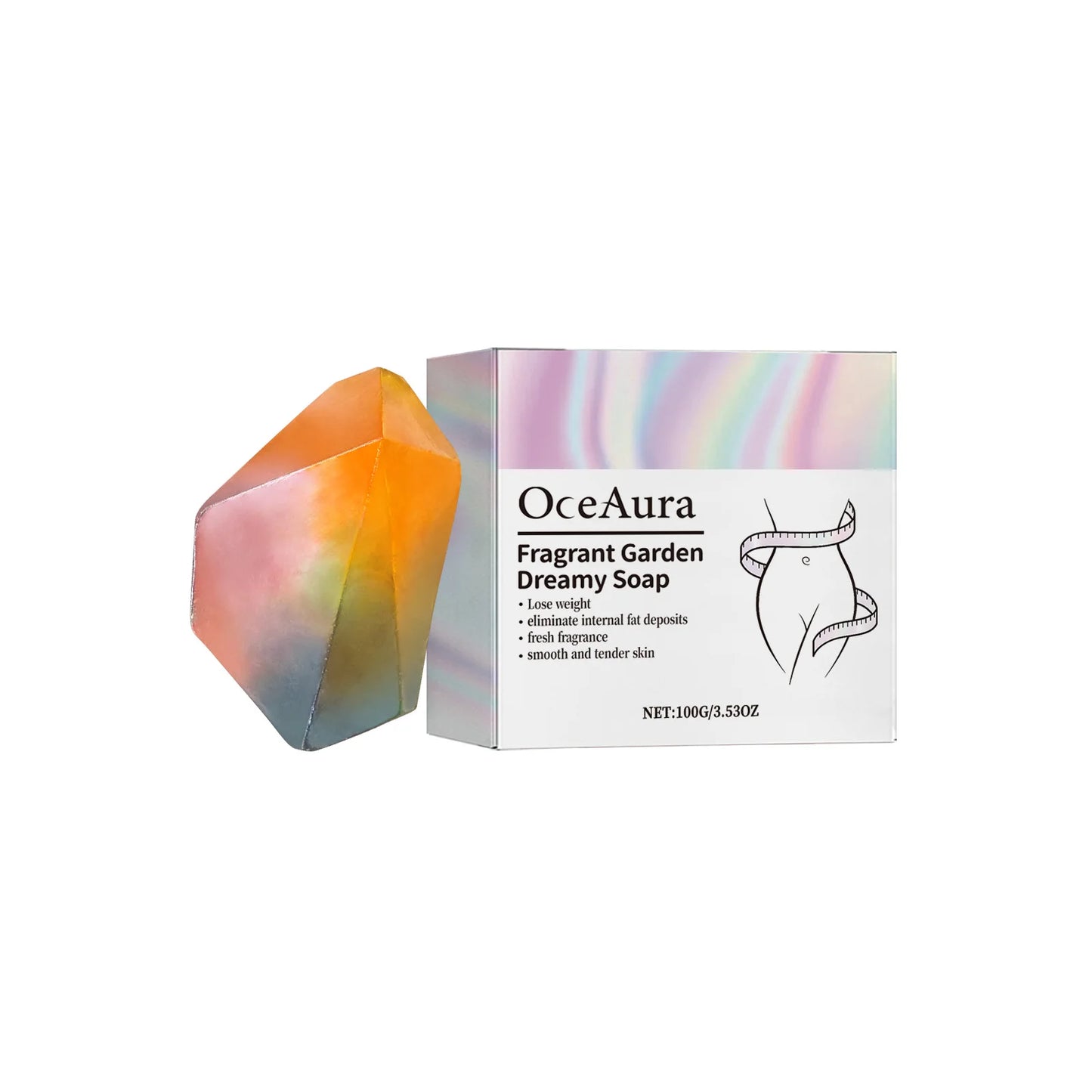 OceAura Body Cleaning Soap Rose Fragrance Firming Skin