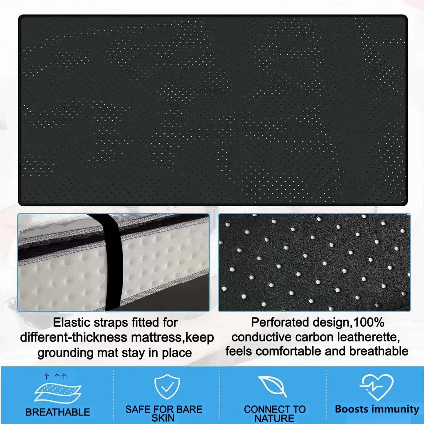 Grounding Mat Perforated Design for Relaxation and Wellbeing