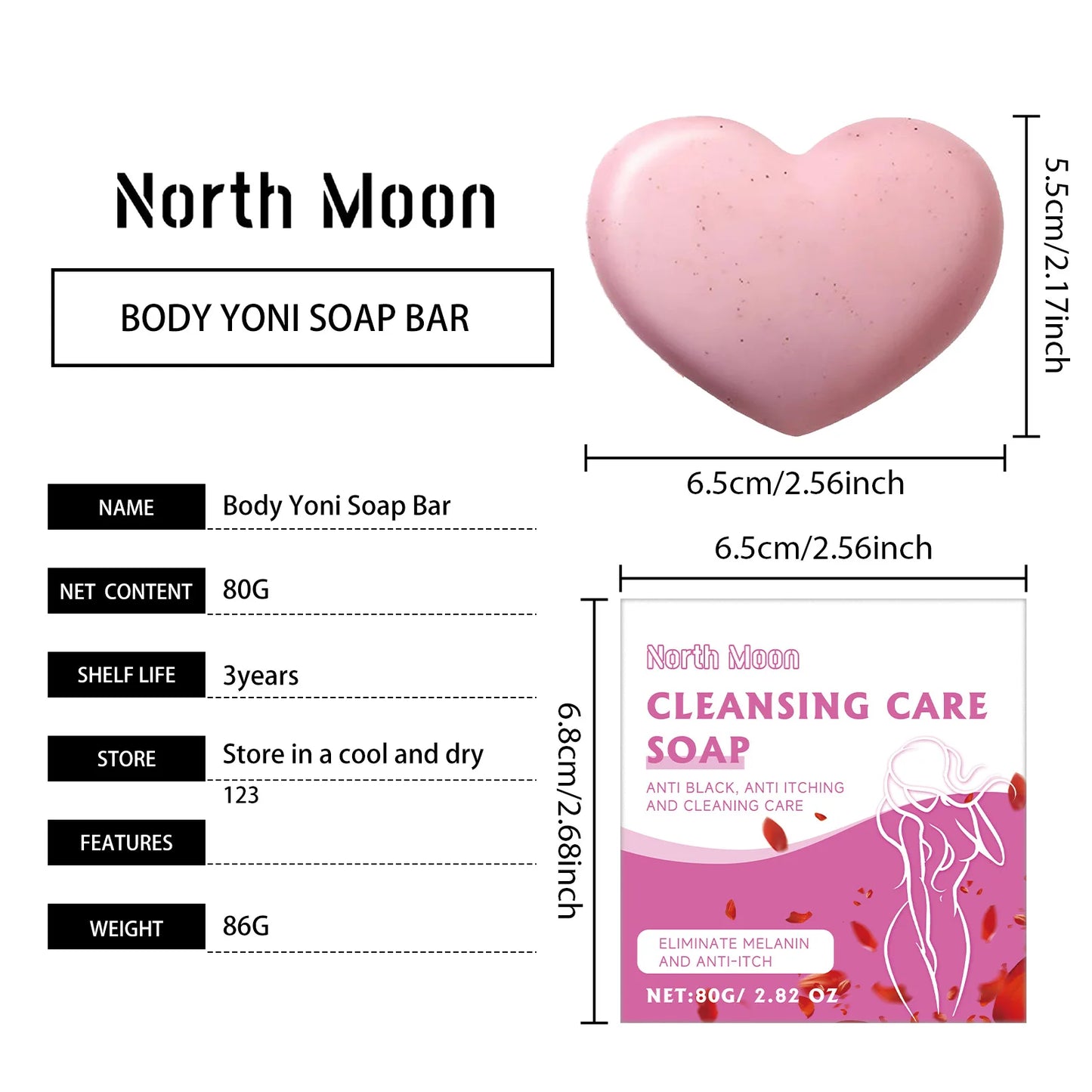 North Moon Yoni Soap Natural Plant-Based Hydrating