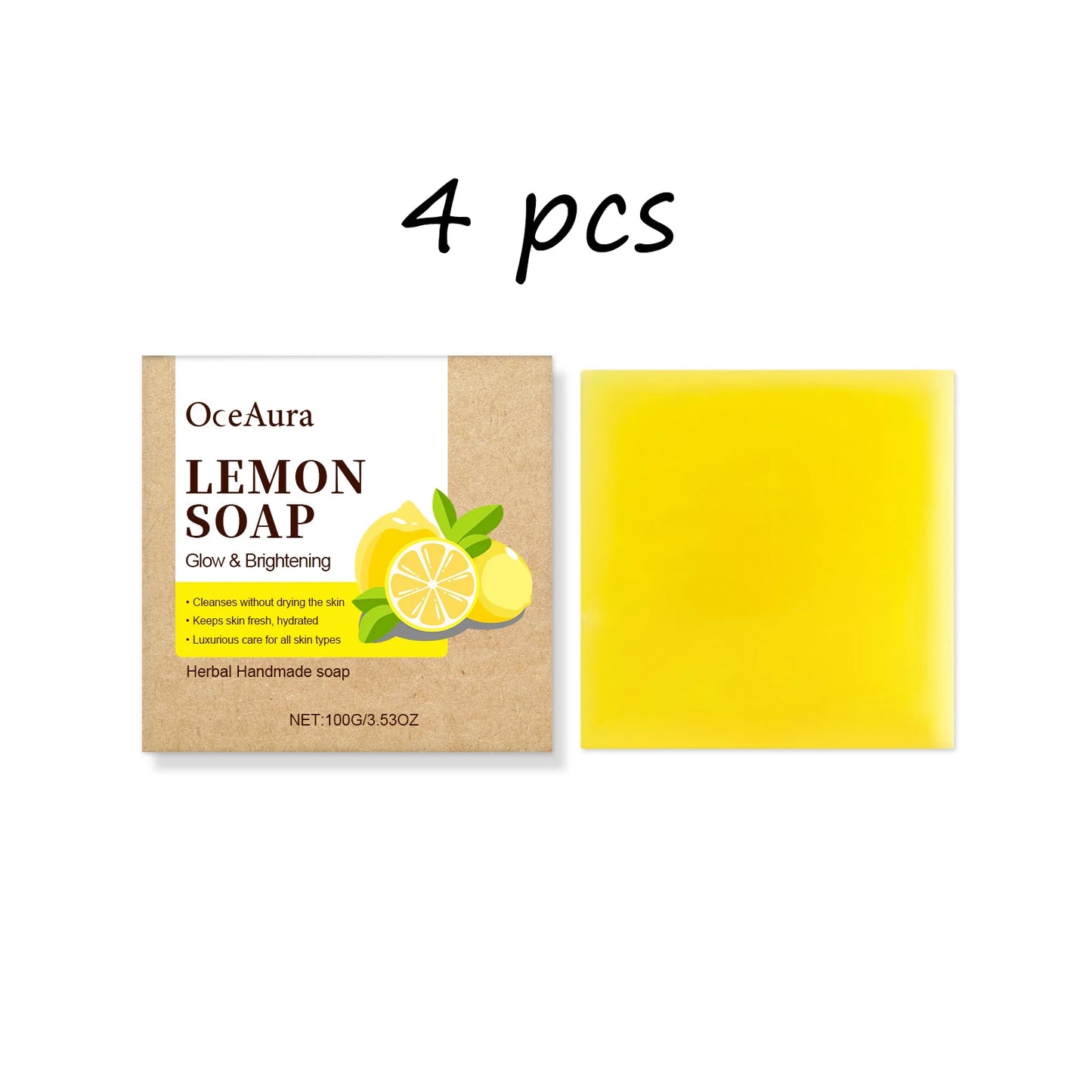 OceAura Soap Lemon Bathing Gentle Moisturizing Deep Cleanser