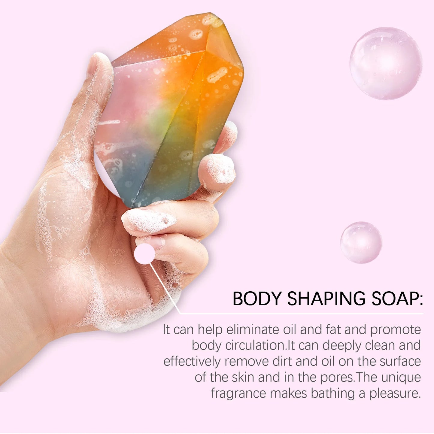 OceAura Body Cleaning Soap Rose Fragrance Firming Skin