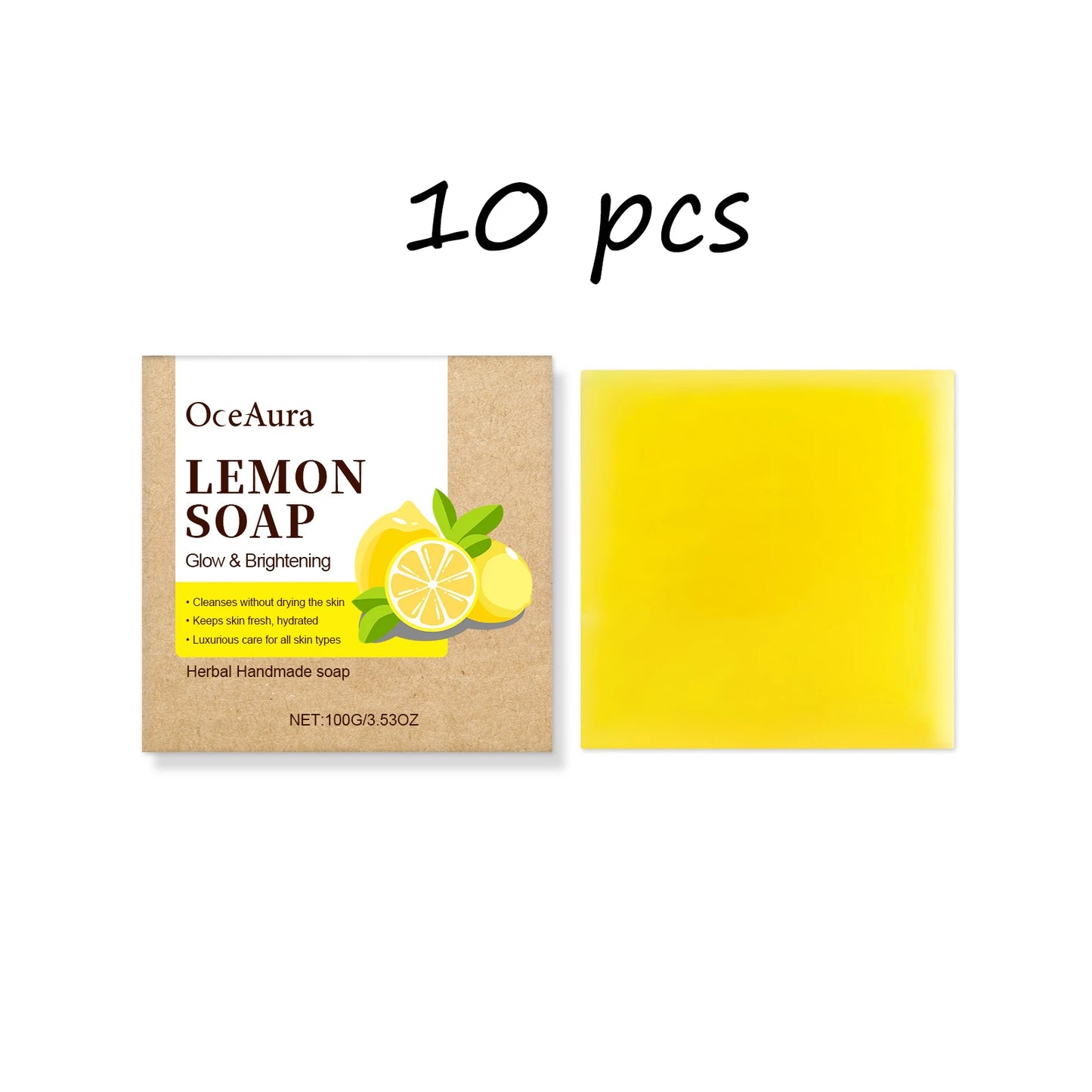 OceAura Soap Lemon Bathing Gentle Moisturizing Deep Cleanser