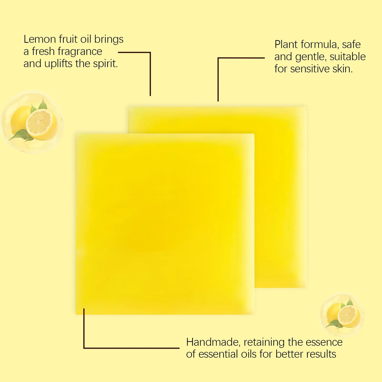 OceAura Soap Lemon Bathing Gentle Moisturizing Deep Cleanser