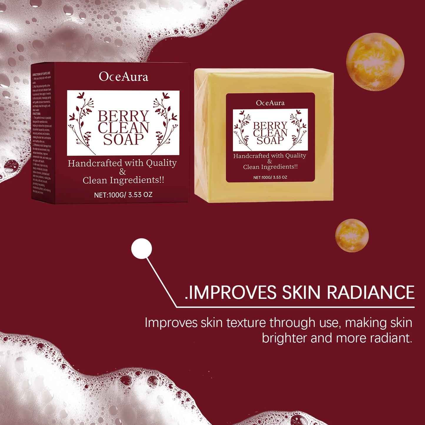 OceAura Exfoliating Handmade Soap For Smoother Brighter Skin