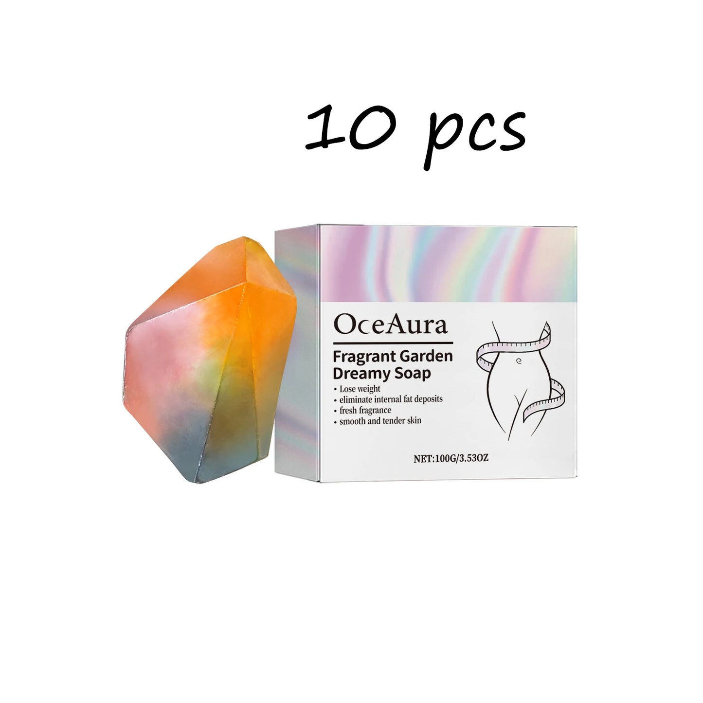 OceAura Body Cleaning Soap Rose Fragrance Firming Skin
