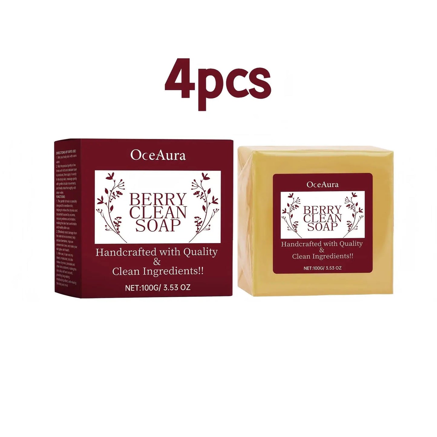 OceAura Exfoliating Handmade Soap For Smoother Brighter Skin