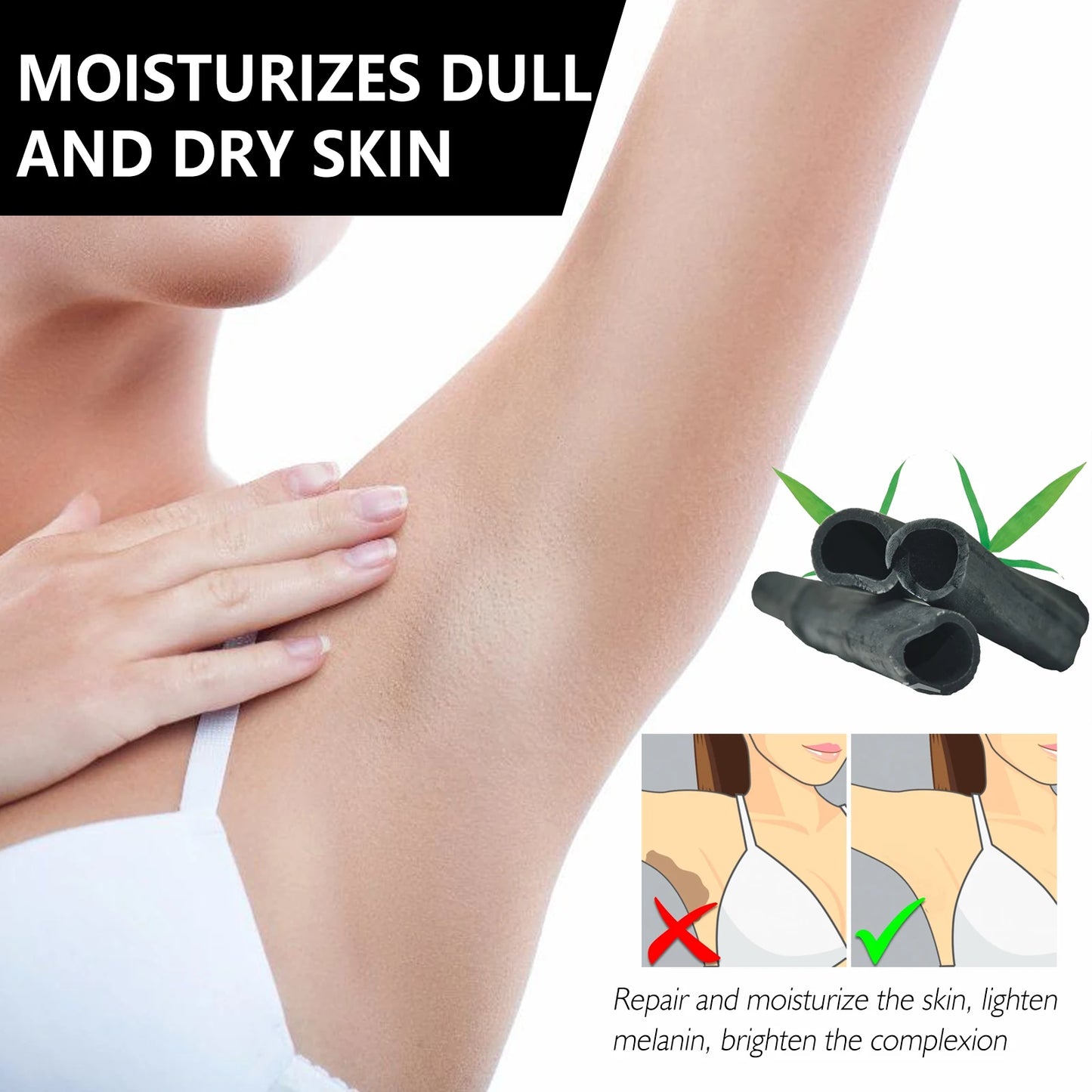 Ouhoe Soap Bamboo Charcoal Skin Beauty Brightening Moisturizing