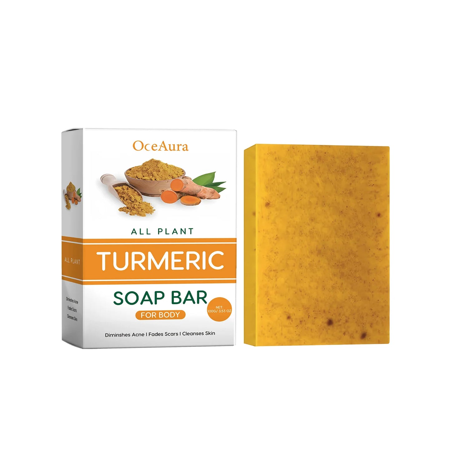 Soap OceAura Lemon Turmeric Kojic Acid for Dark Spots