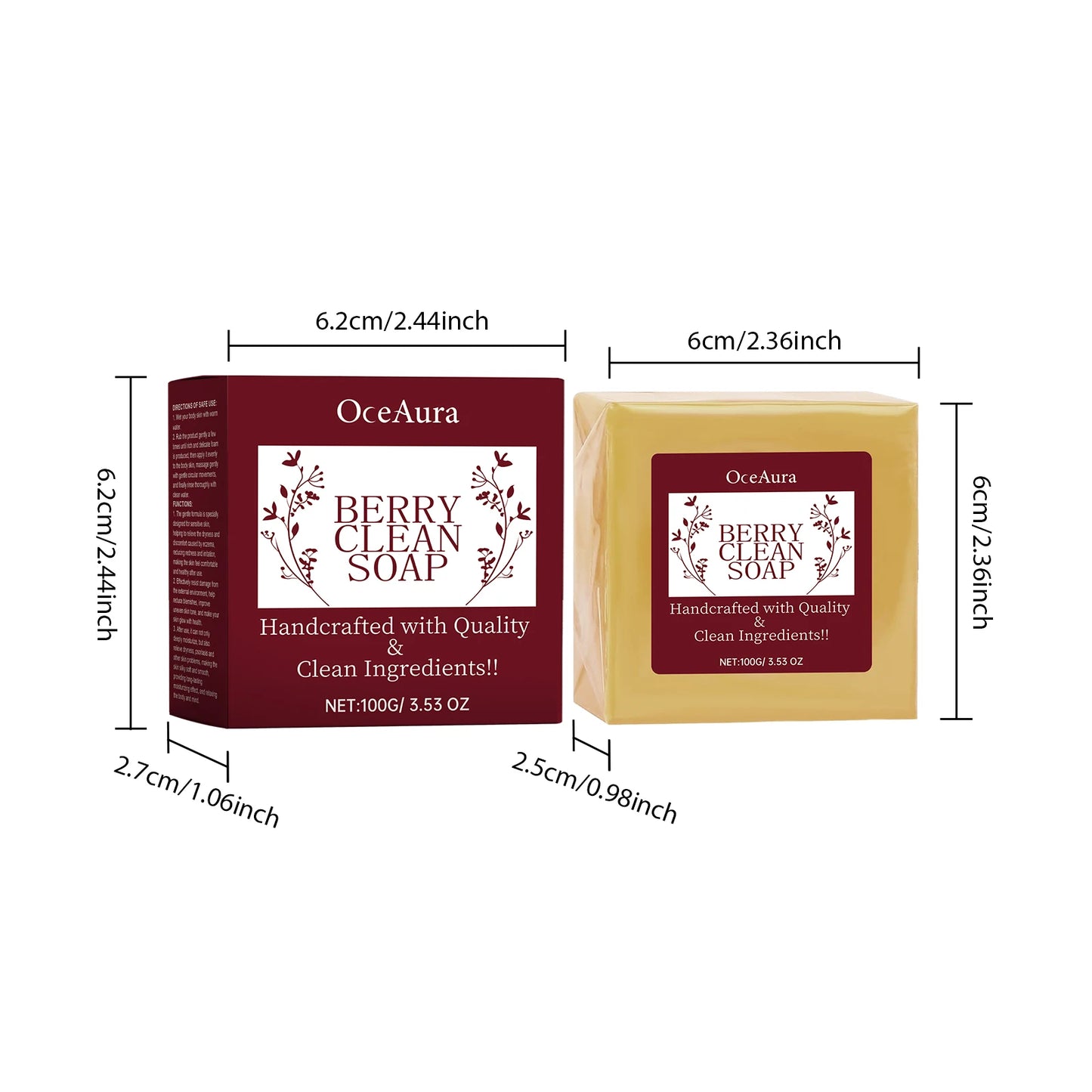 OceAura Exfoliating Handmade Soap For Smoother Brighter Skin