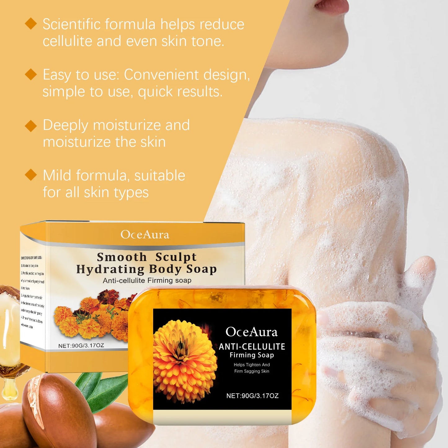 OceAura Soap Gentle Cleaning Pore Dirt Removal Moisturizing