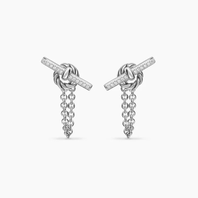 NONECN Earrings Metal Stud Fashion Gift Accessory Elegant