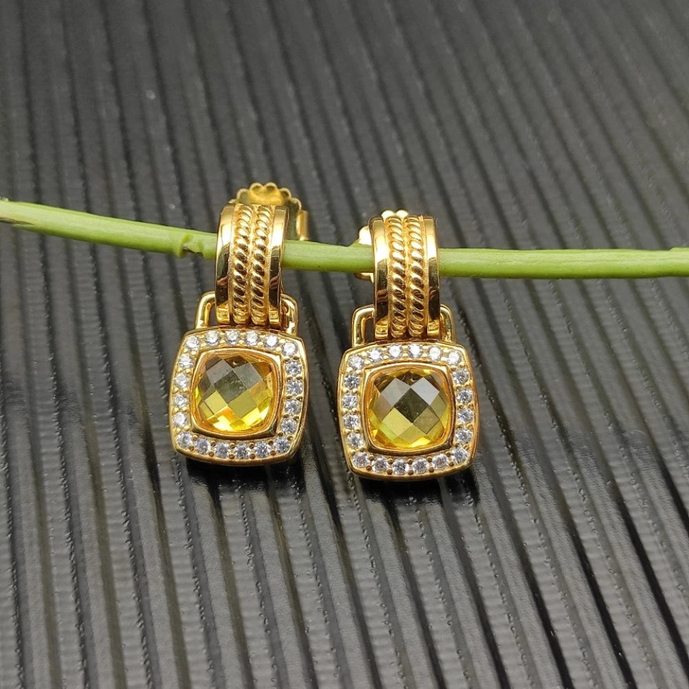 NONECN Earrings Metal Stud Fashion Gift Accessory Elegant