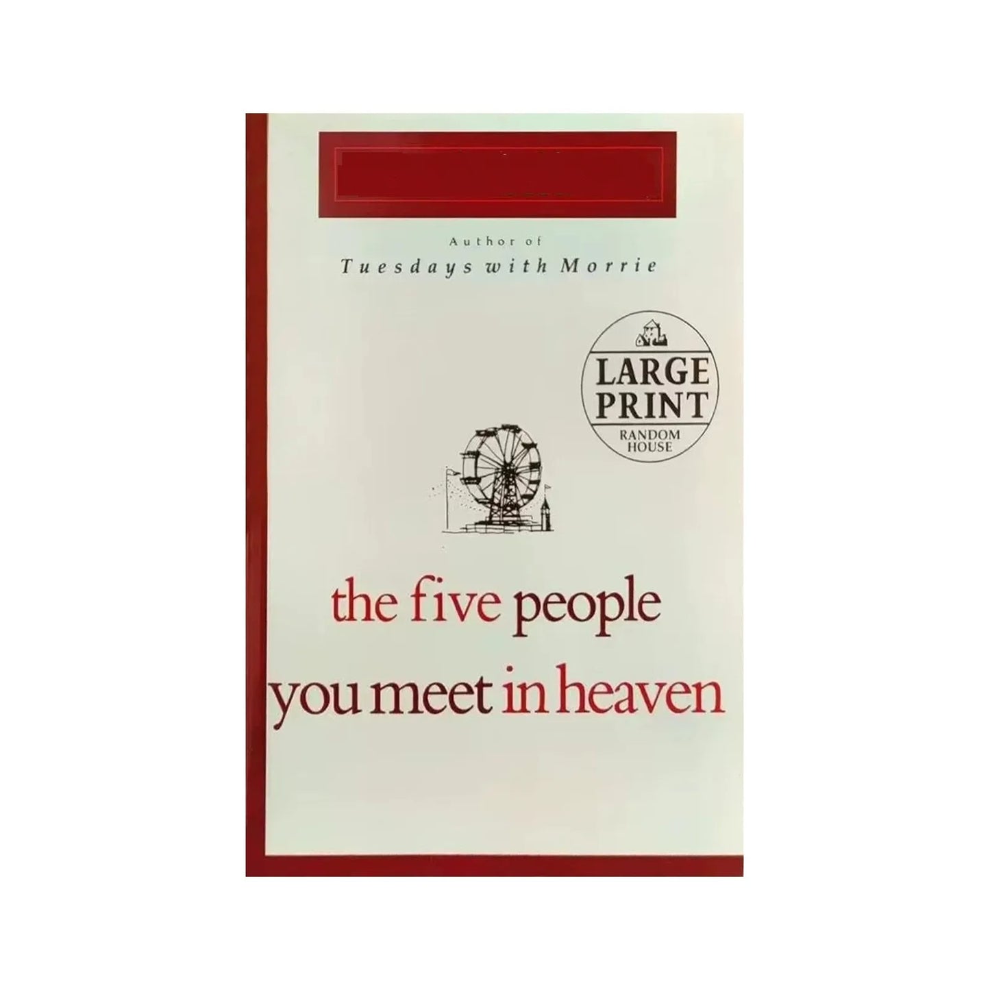 Book Paperback Mitch Albom Five People You Meet In Heaven