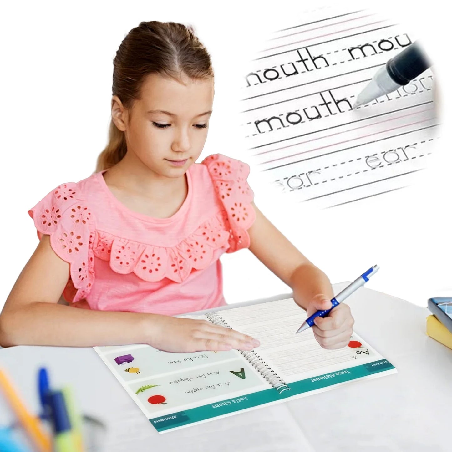 VAKIND Grooved Writing Practice Books for Preschoolers
