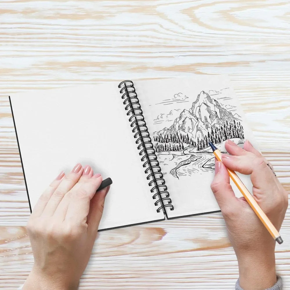 Sketchbook Hardcover 200GSM Paper For Mixed Media Art