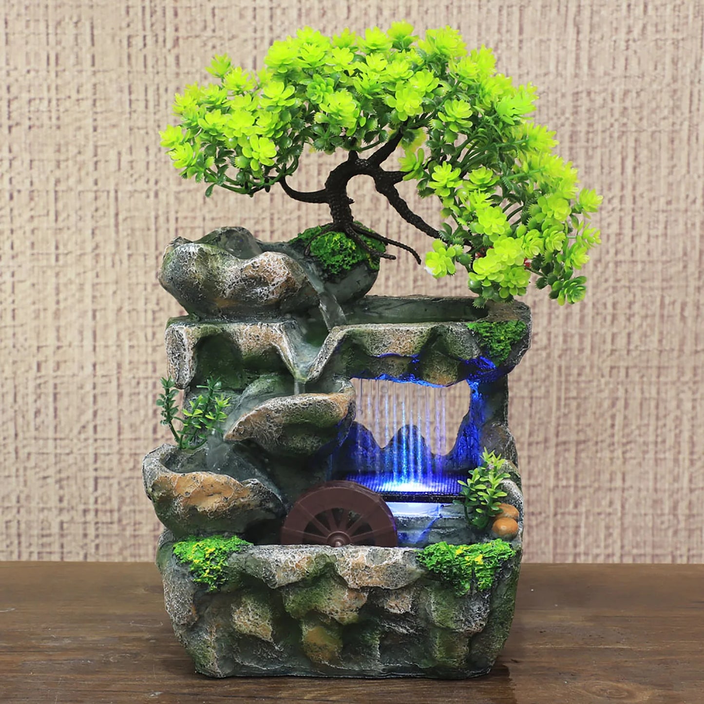 Desktop Water Fountain With Colour Changing LED Lighting