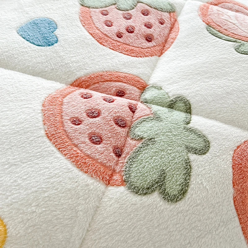 Quilt Set Lamb-Wool Bedding for Home and Dorm Uses