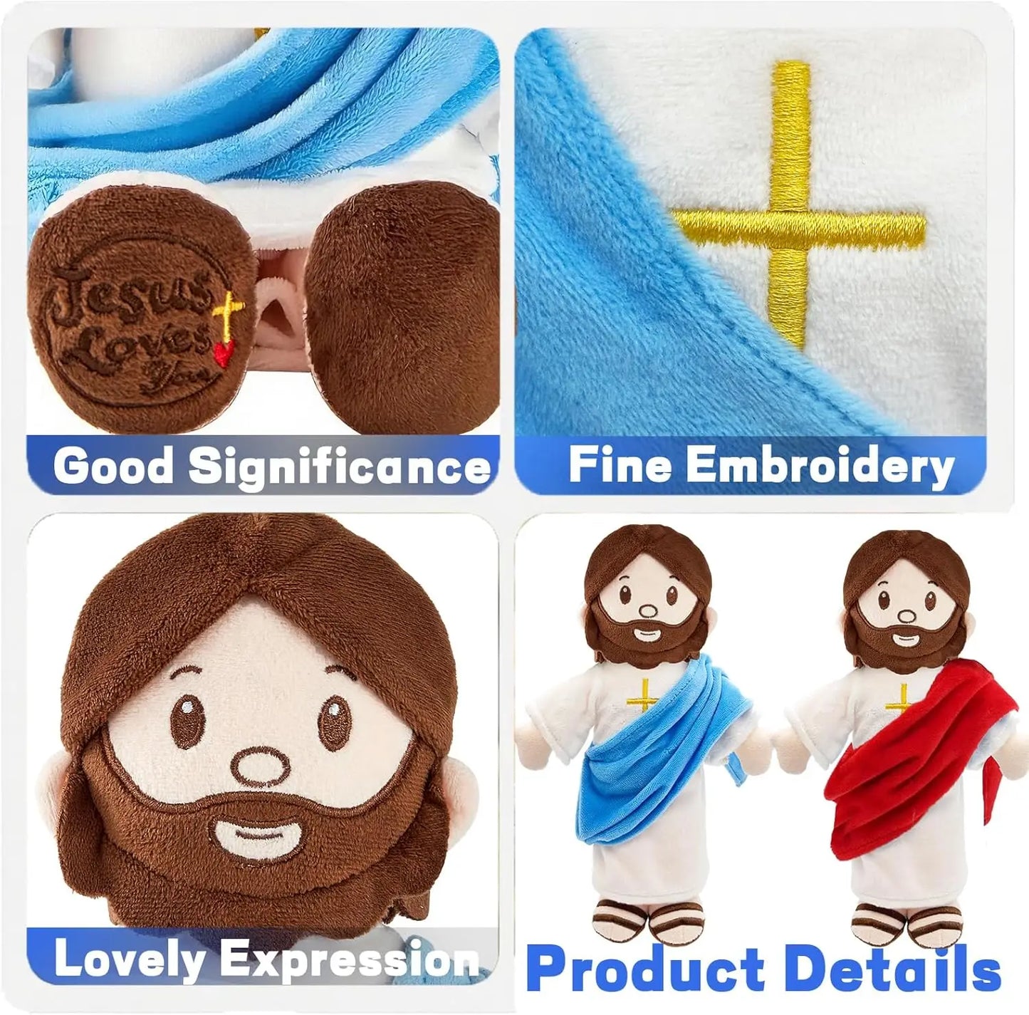 Plush Doll Religious Jesus Christening Gift Cotton