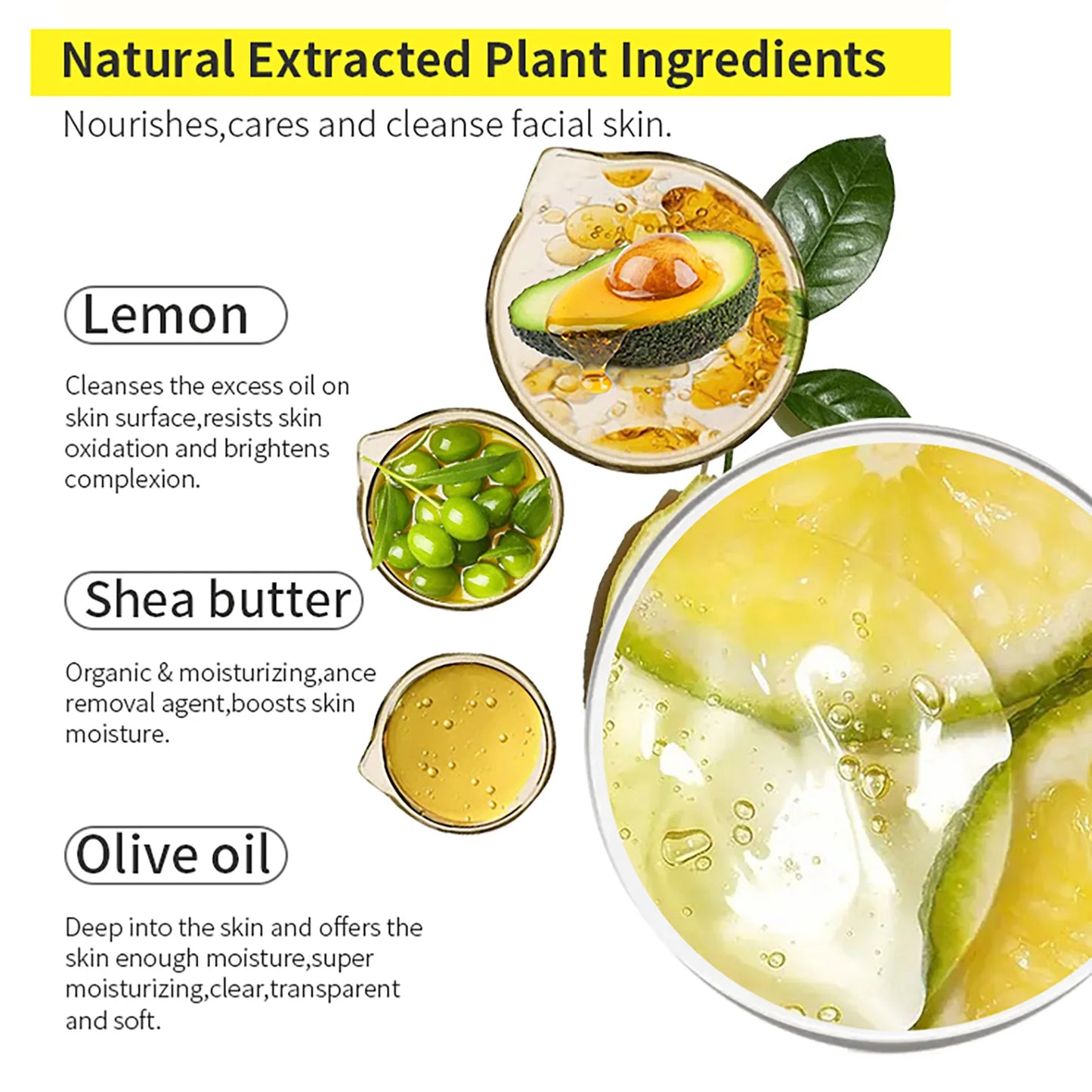 AILKE Soap Bar Lemon Whitening For Clear Skin And Body