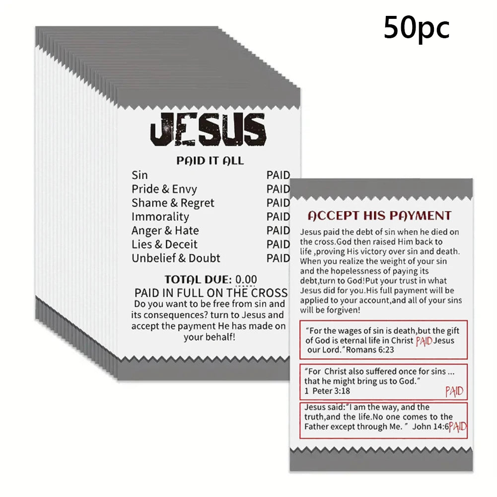Pocket Bible Tract Nonfade Plan Of Salvation Prayer Card