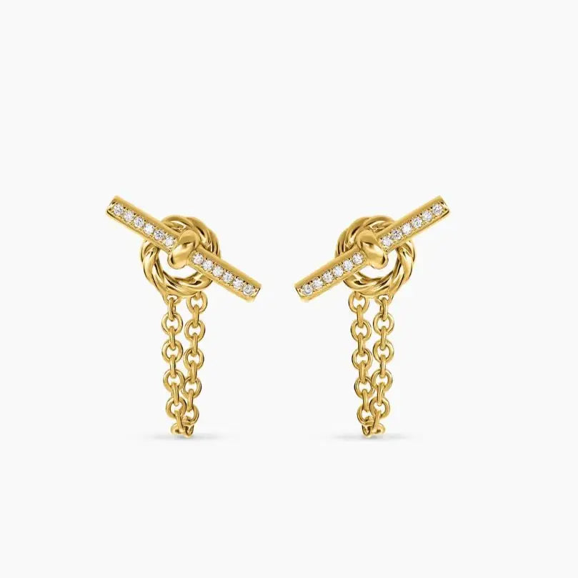 NONECN Earrings Metal Stud Fashion Gift Accessory Elegant