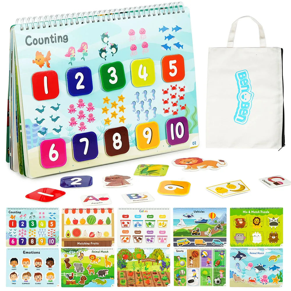 Busy Book Autism Sensory Activities for Toddlers and Preschoolers