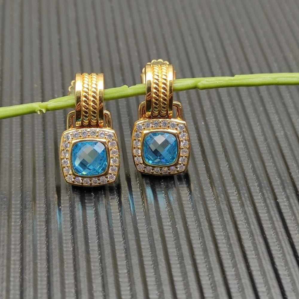 NONECN Earrings Metal Stud Fashion Gift Accessory Elegant
