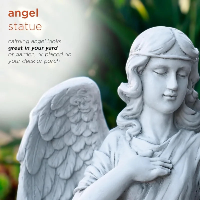 Angel Statue Indoor Outdoor Garden Decor Calming Guardian