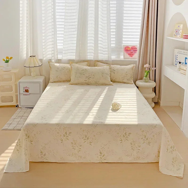 Bed Sheets 100 Percent Polyester Plaid Nordic Style