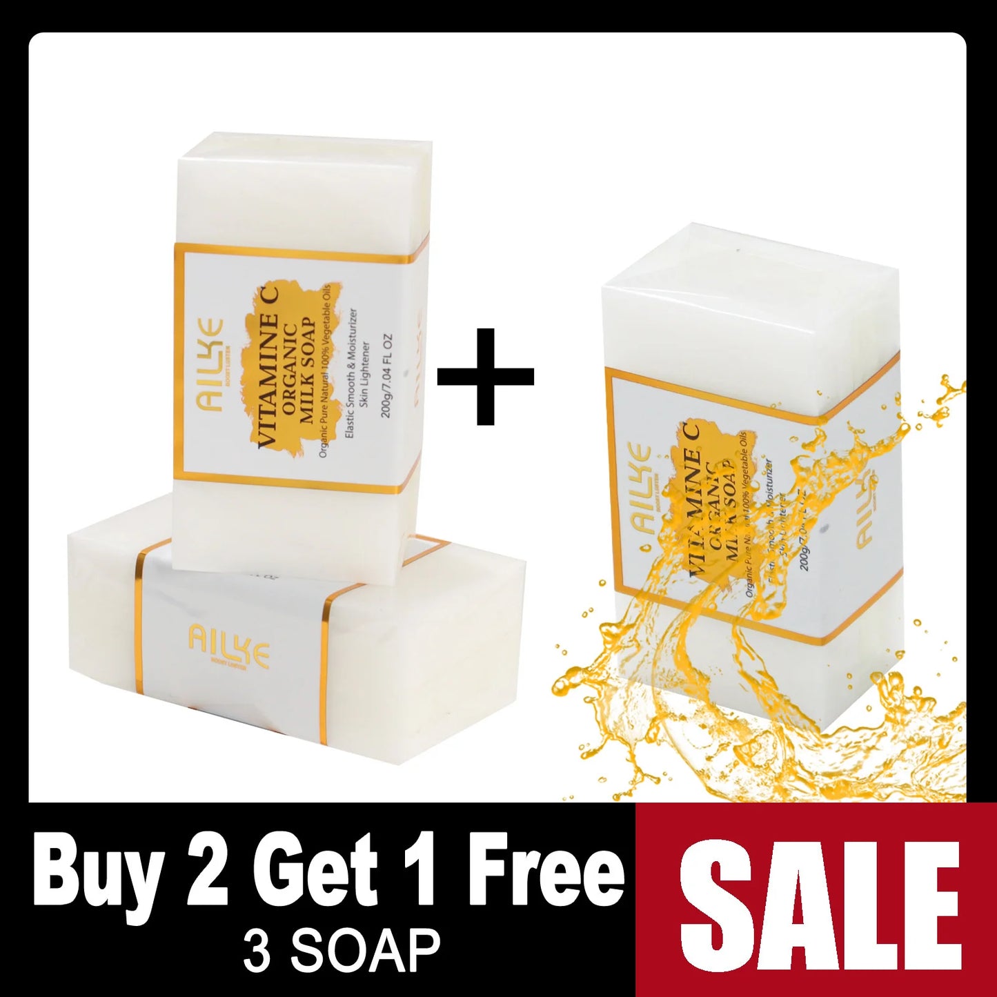 Milk Soap Bar Vitamin C Whitening For Face And Body