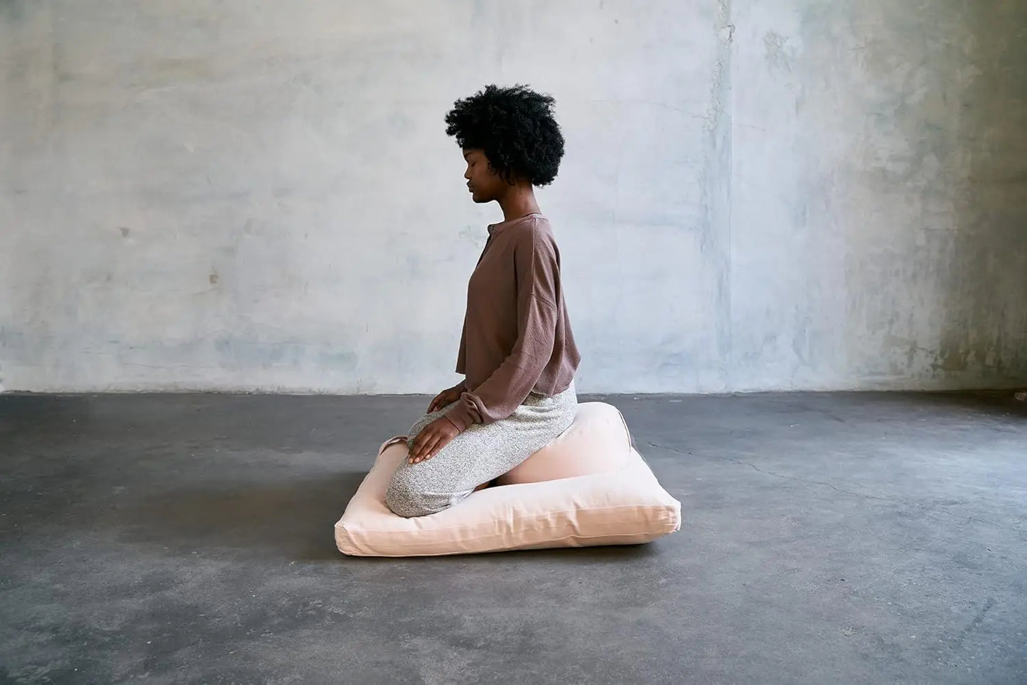 YTYIN Meditation Cushion Zafu Organic Buckwheat Filled