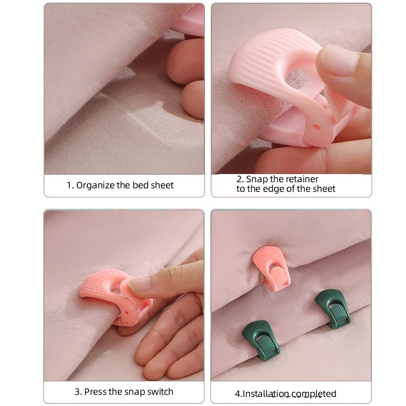 Bed Sheet Clips Non-Slip Fastener Set For Duvet Covers