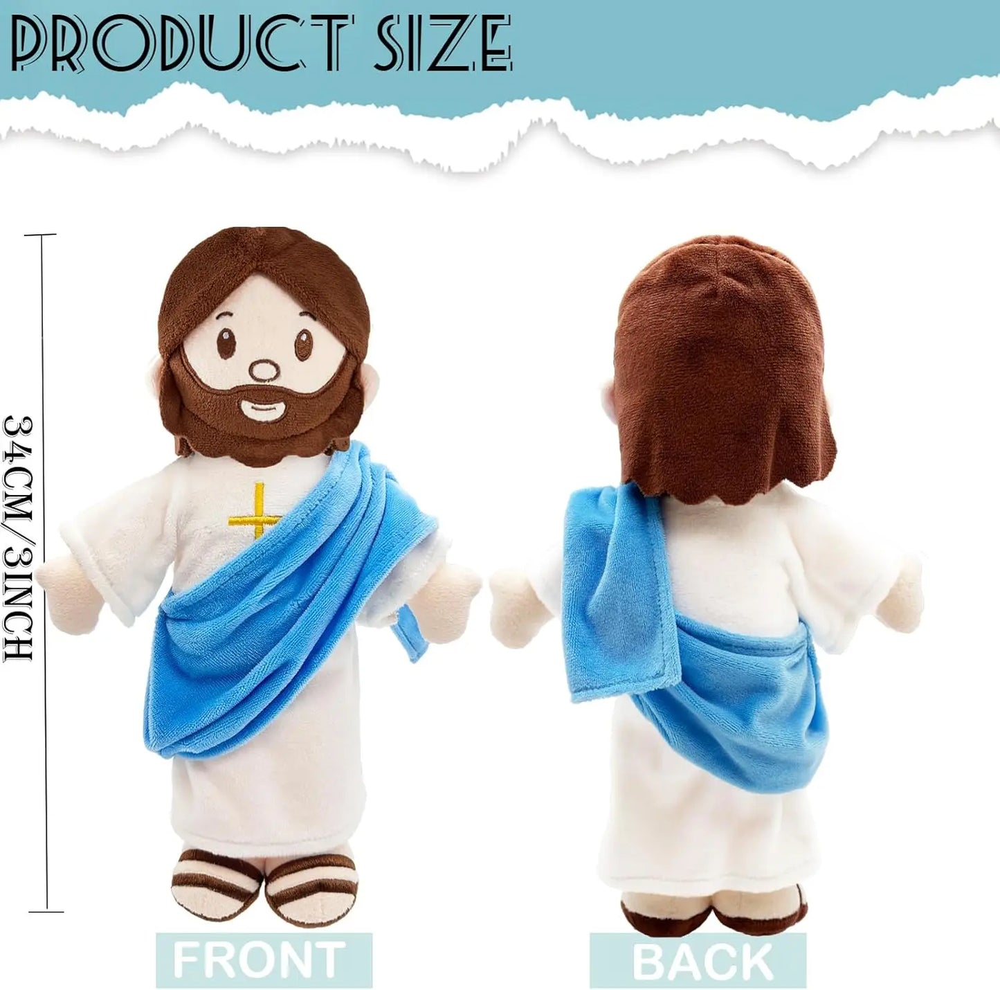 Plush Doll Religious Jesus Christening Gift Cotton