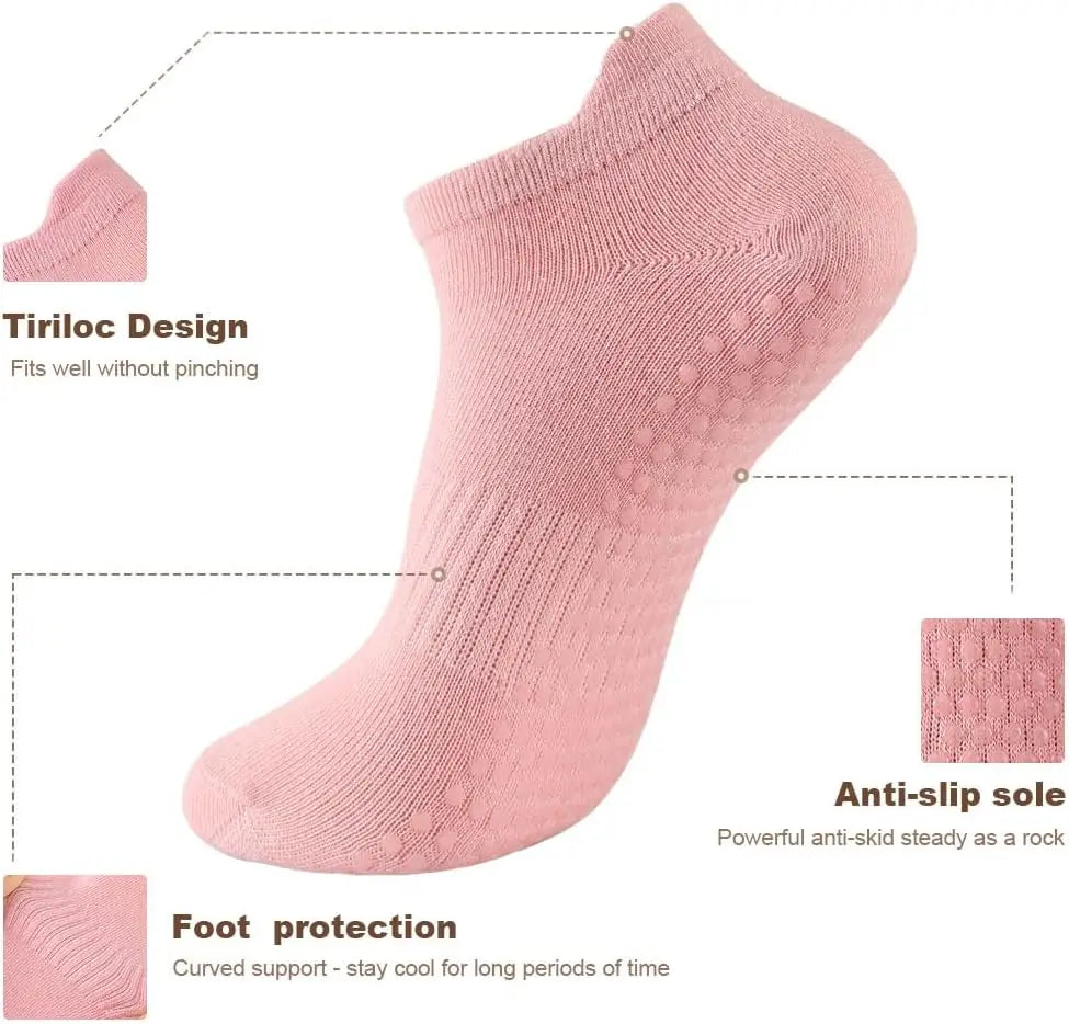 Yoga Socks Non Slip Grip For Women Premium Comfort