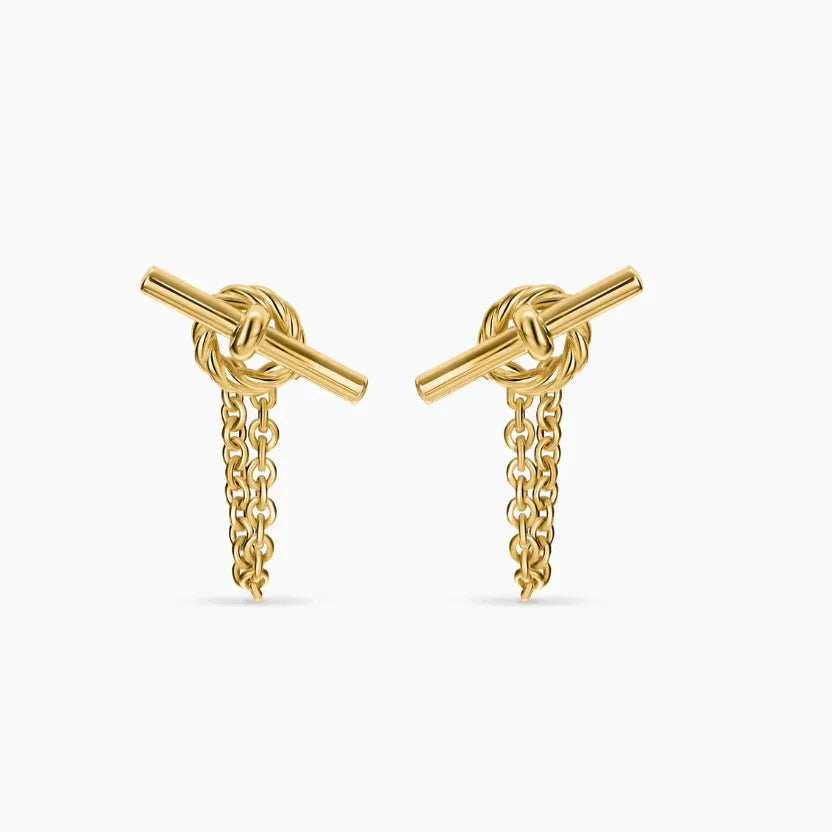 NONECN Earrings Metal Stud Fashion Gift Accessory Elegant