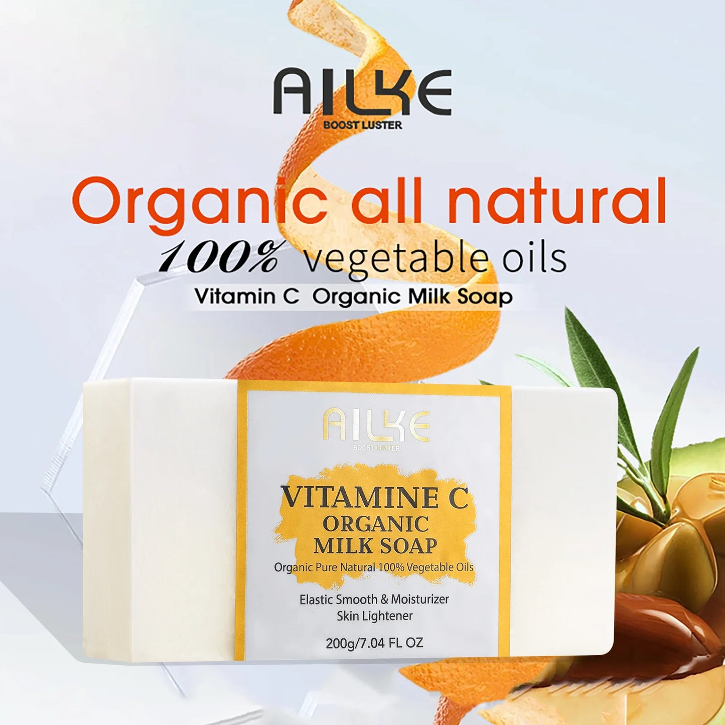 Milk Soap Bar Vitamin C Whitening For Face And Body